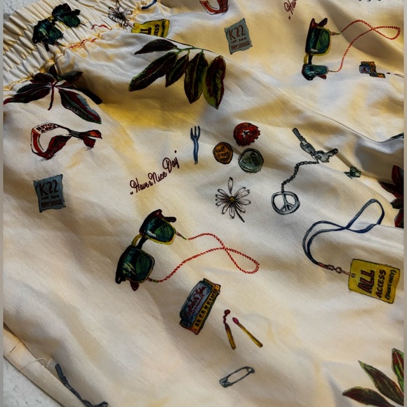 Scotch & Soda Gia Print Wide Leg Pants - Picture 7 of 8